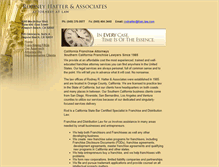 Tablet Screenshot of californiafranchiseattorney.com